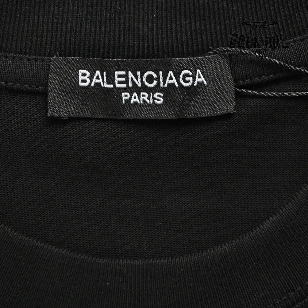Balenciaga Crystal Logo T-Shirt in Black Camiseta T-shirt