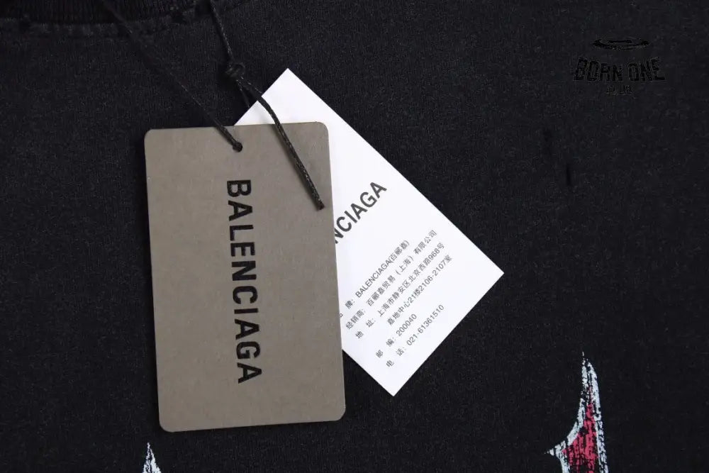 Balenciaga ’Devil’s Eiffel Tower’ Graphic T-Shirt Camiseta T-shirt