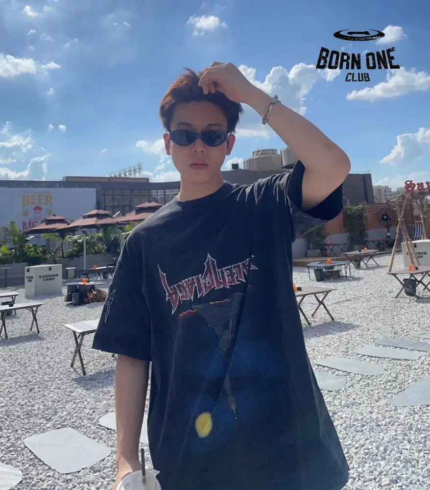 Balenciaga ’Devil’s Eiffel Tower’ Graphic T-Shirt Camiseta T-shirt
