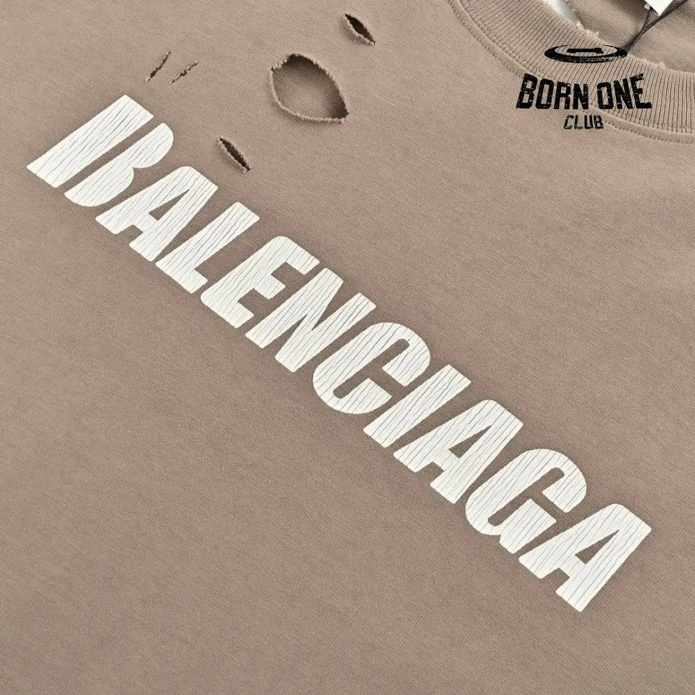 Balenciaga Distressed Logo T-Shirt Camiseta T-shirt