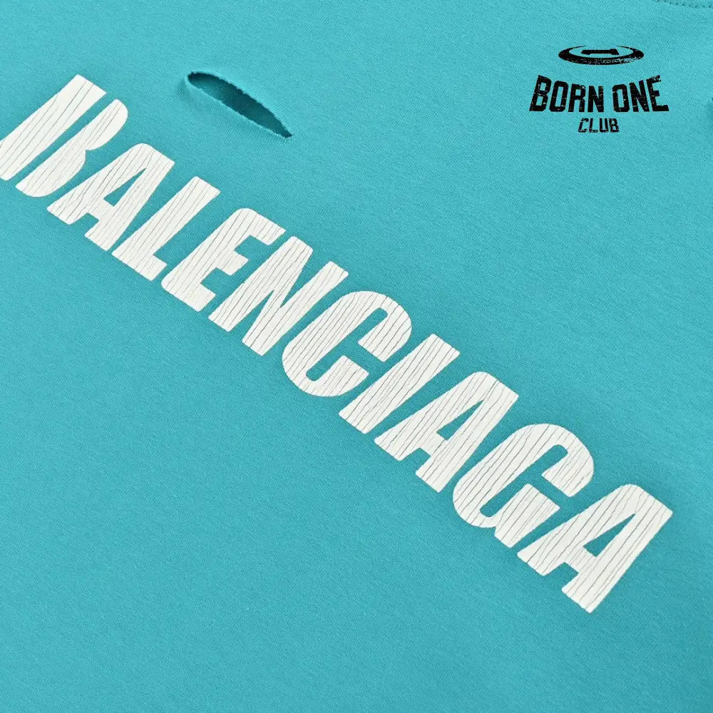 Balenciaga Distressed Logo T-Shirt Camiseta T-shirt
