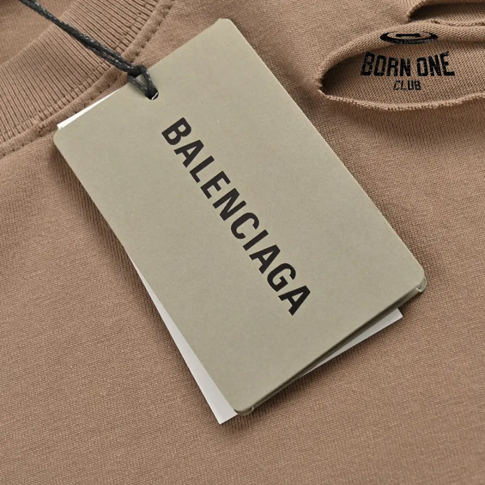Balenciaga Distressed Logo T-Shirt Camiseta T-shirt
