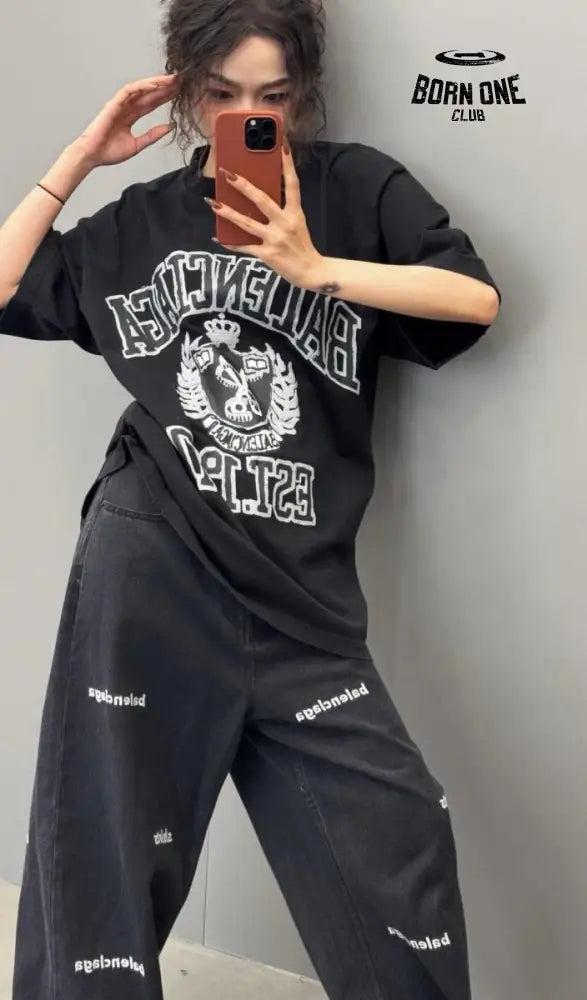 Balenciaga Est. 1917 Crest T-Shirt (Black) Camiseta T-shirt