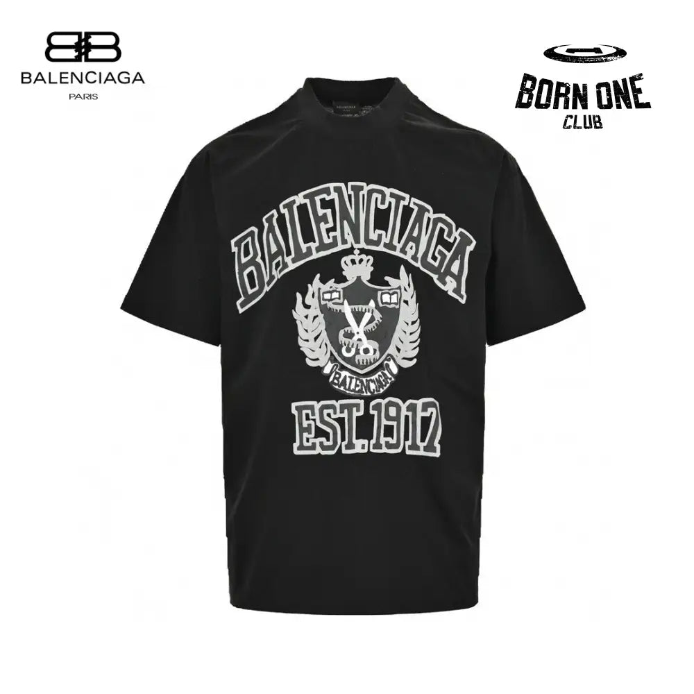 Balenciaga Est. 1917 Crest T-Shirt (Black) Camiseta T-shirt