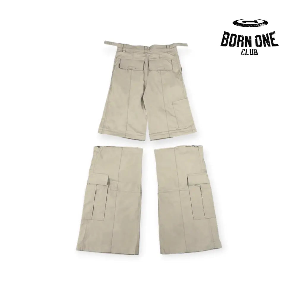 Balenciaga Flared Cargo Pants in Beige Calça