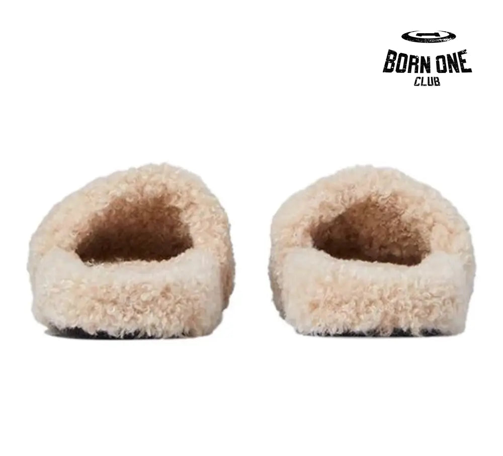 Balenciaga Furry Slide Beige