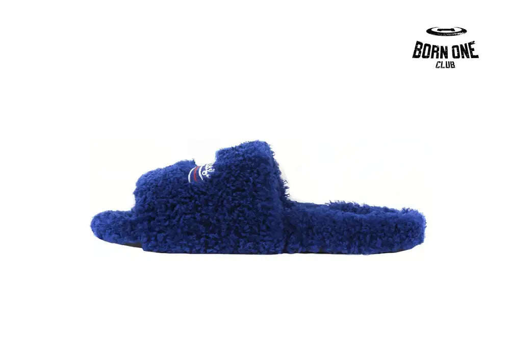 Balenciaga Furry Slide Blue