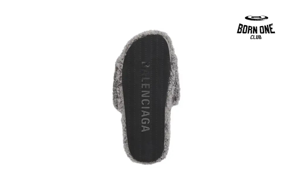 Balenciaga Furry Slide Grey