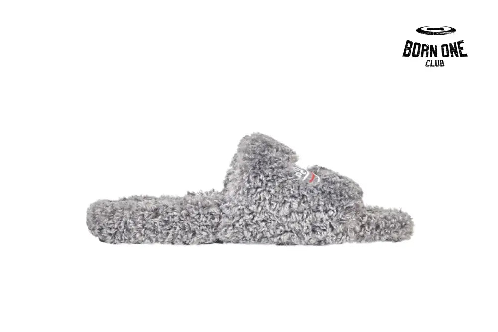 Balenciaga Furry Slide Grey
