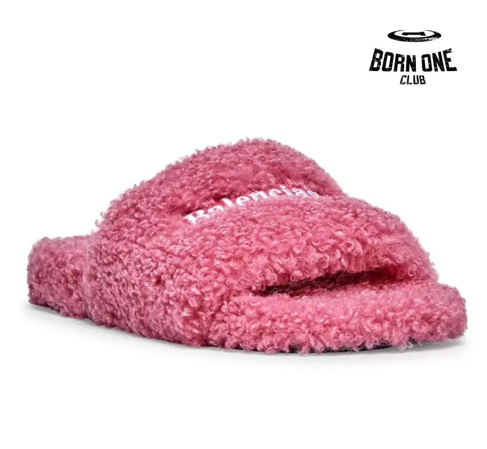 Balenciaga Furry Slide Pink