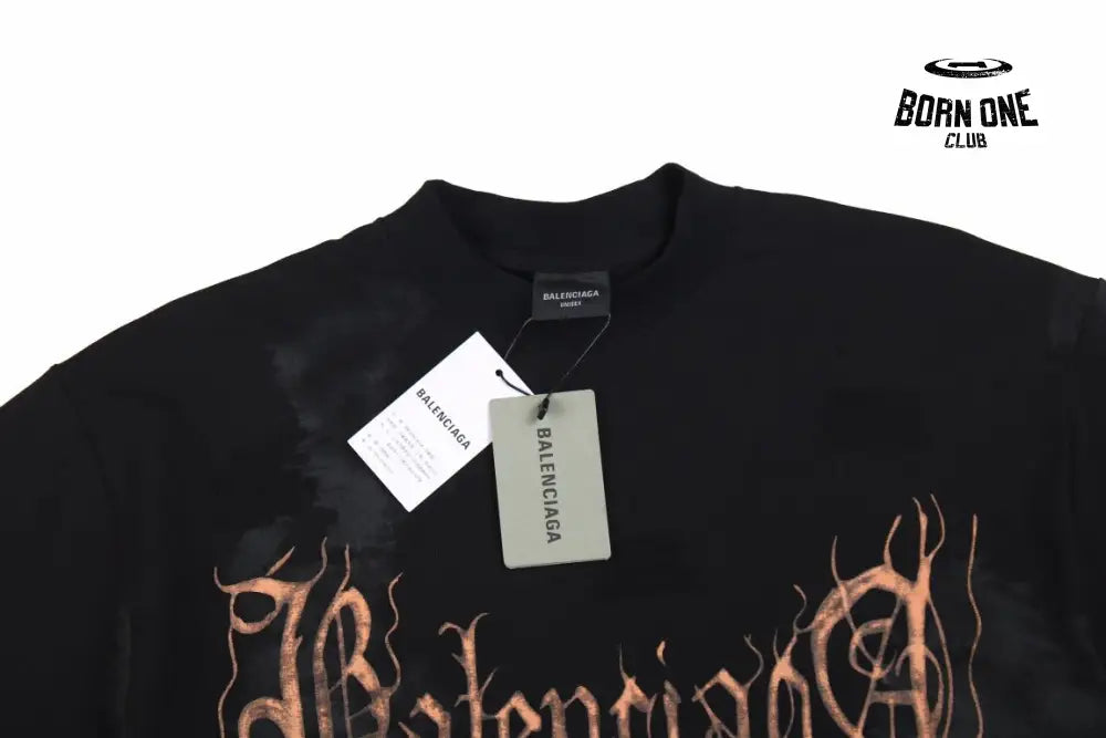 Balenciaga Gothic Logo T-Shirt Camiseta T-shirt