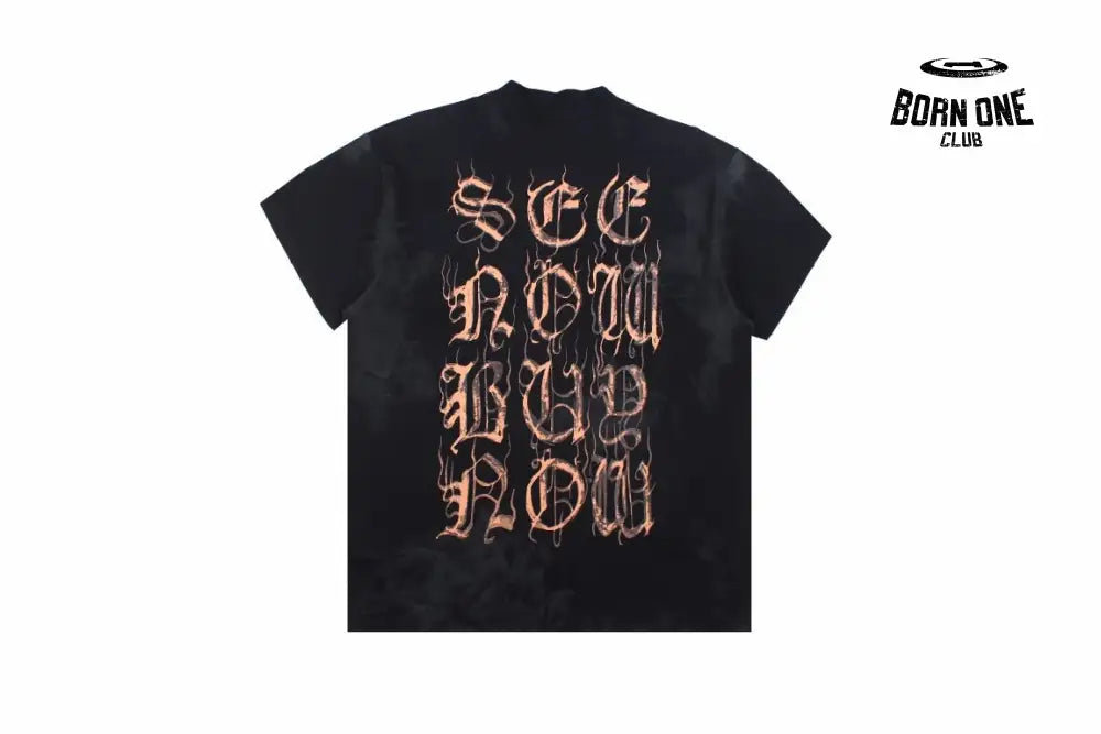 Balenciaga Gothic Logo T-Shirt Camiseta T-shirt