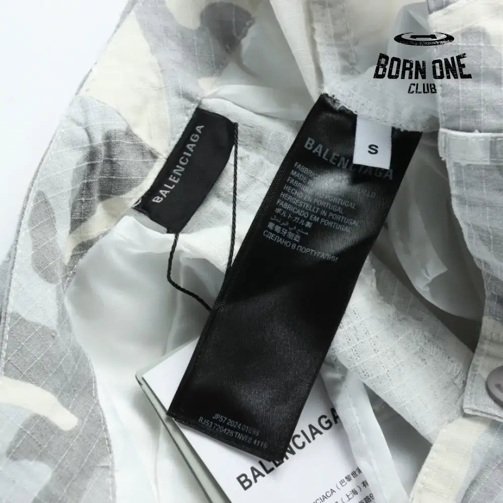 Balenciaga Large Cargo Pants in Light Grey Calça