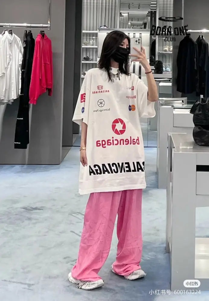 Balenciaga Logo Graphic T-Shirt Camiseta T-shirt
