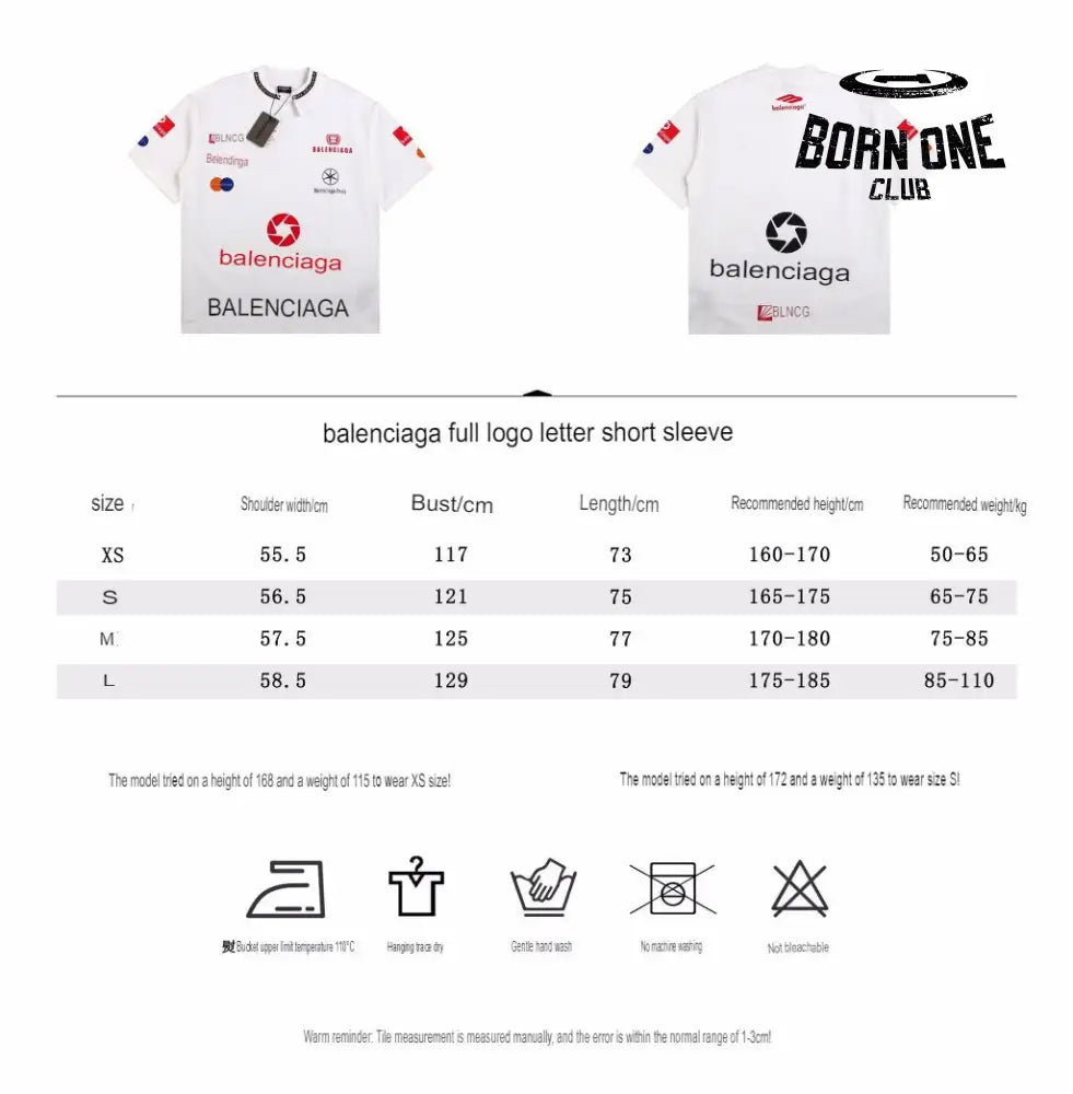 Balenciaga Logo Graphic T-Shirt Camiseta T-shirt