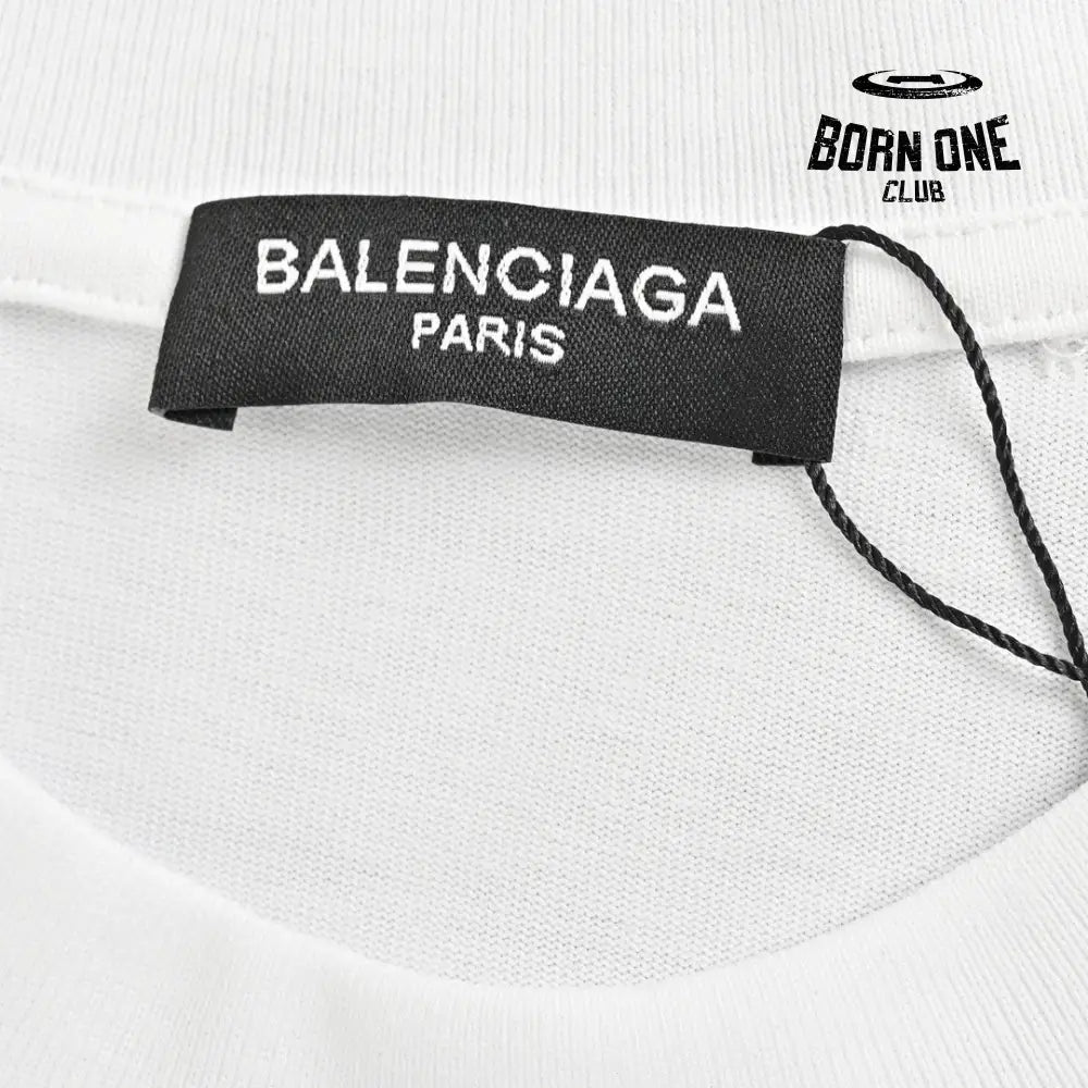 Balenciaga T-Shirt - Distressed Logo Camiseta T-shirt