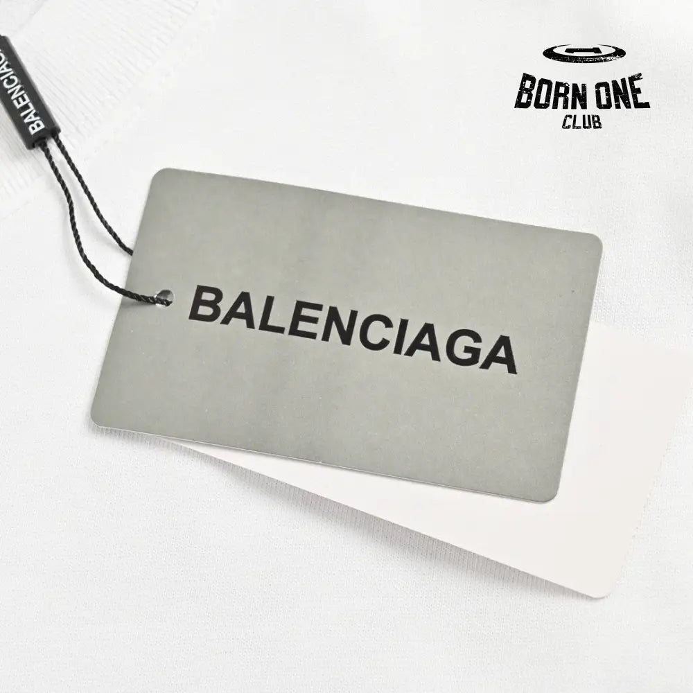 Balenciaga T-Shirt - Distressed Logo Camiseta T-shirt