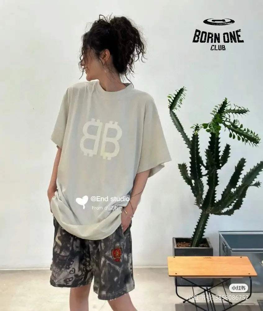 Balenciaga T-Shirt - Double B Graphic Camiseta T-shirt