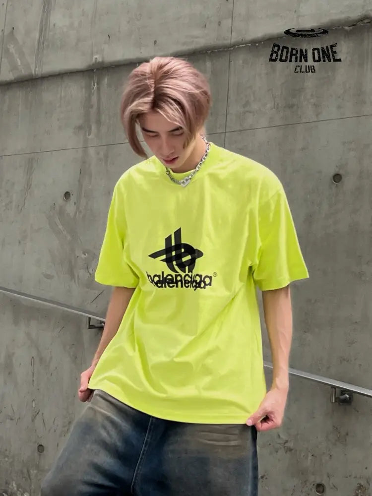 Balenciaga T-Shirt - Overlapping Logo Camiseta T-shirt