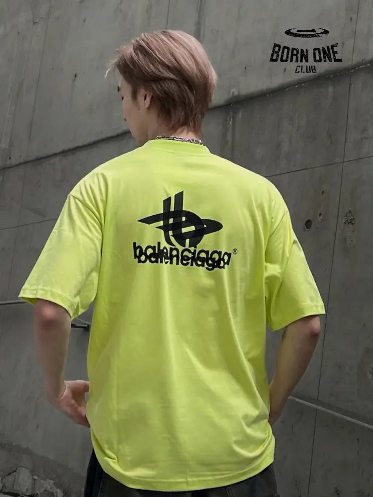 Balenciaga T-Shirt - Overlapping Logo Camiseta T-shirt