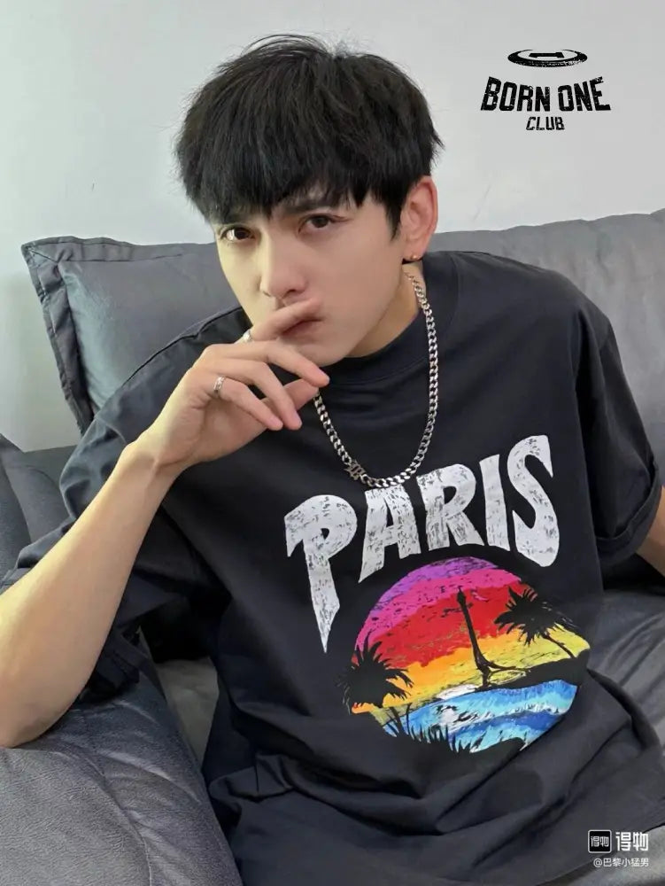 Balenciaga T-Shirt - Paris Graphic Camiseta T-shirt