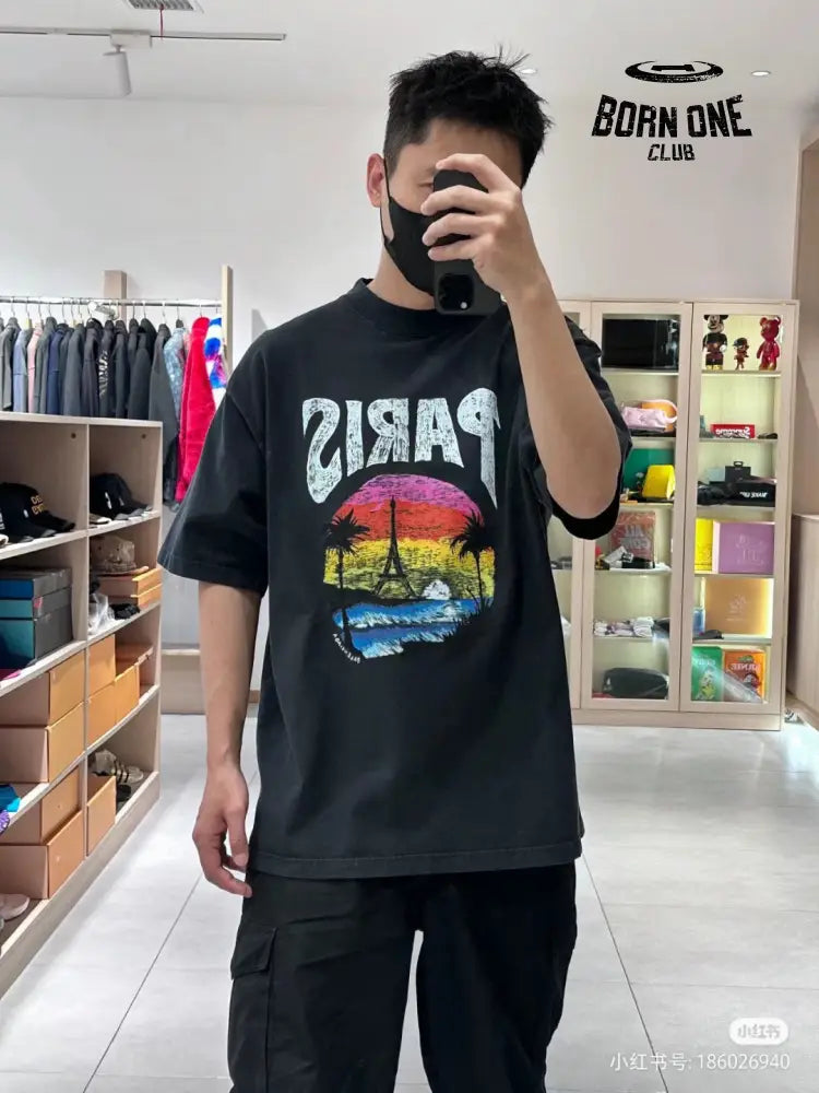 Balenciaga T-Shirt - Paris Graphic Camiseta T-shirt