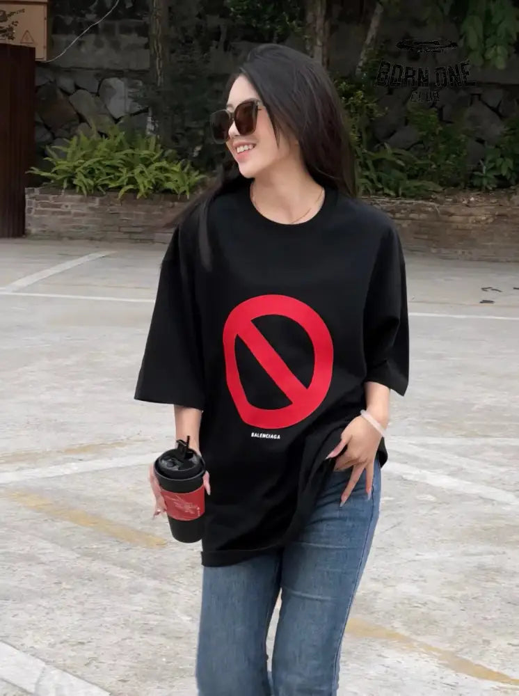 Balenciaga T-Shirt - Prohibition Symbol Camiseta T-shirt