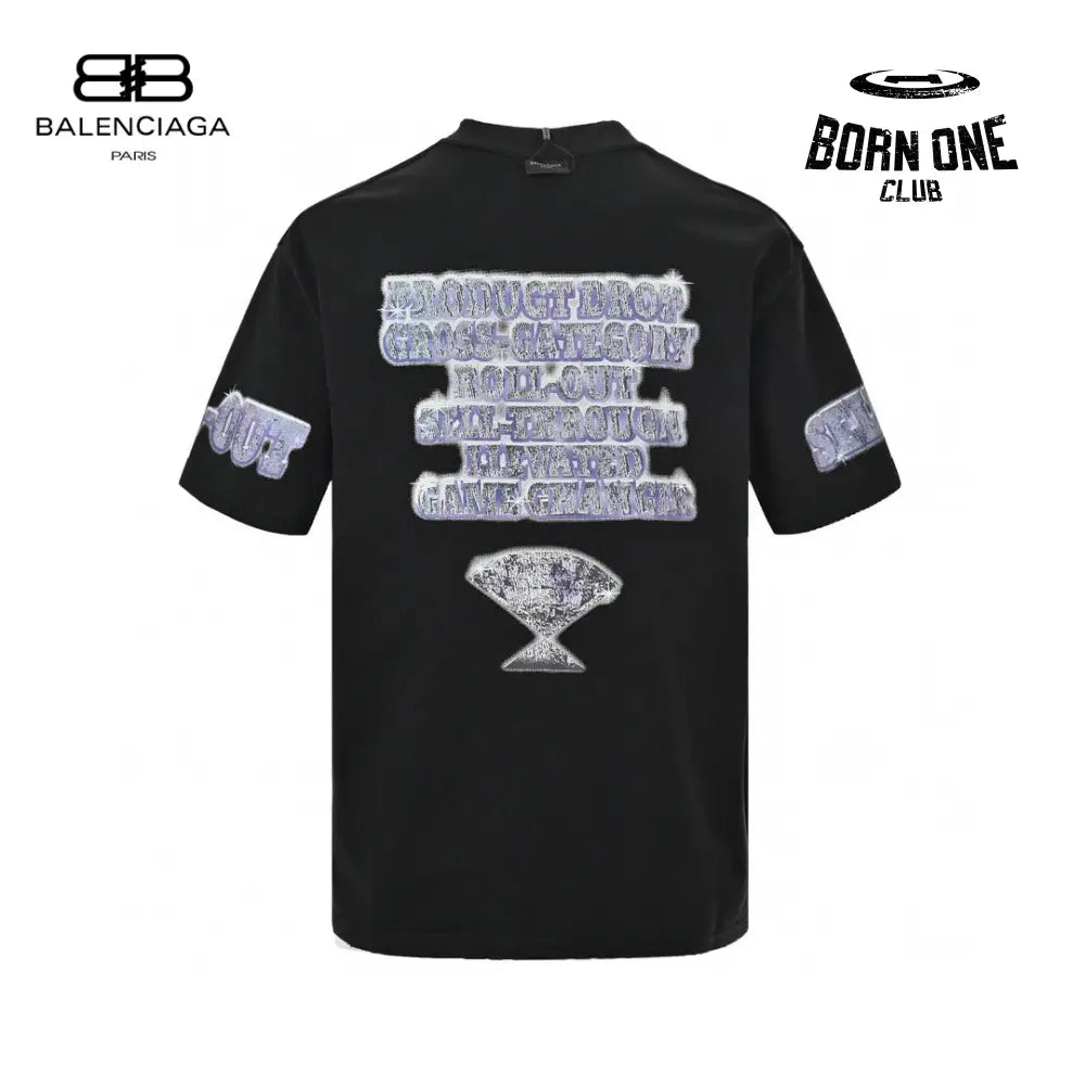 Balenciaga T-Shirt - Text and Graphic Design Camiseta T-shirt