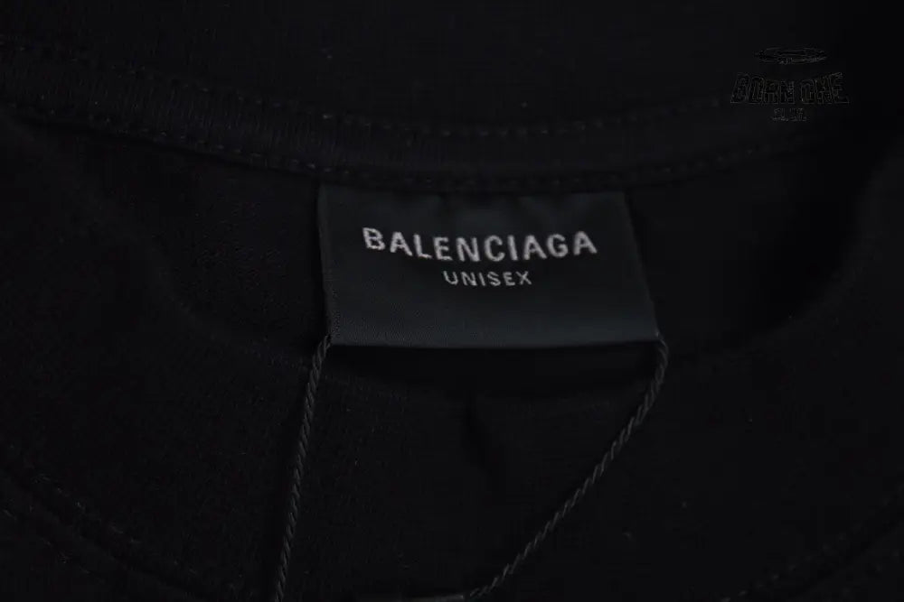 Balenciaga T-shirt with Gothic Flame Logo Camiseta T-shirt