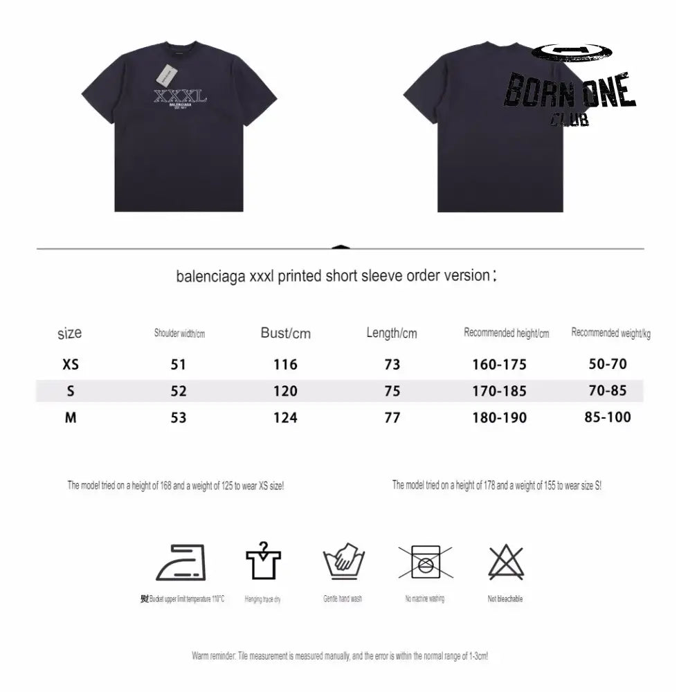 Balenciaga T-Shirt with XXXL Logo Camiseta T-shirt