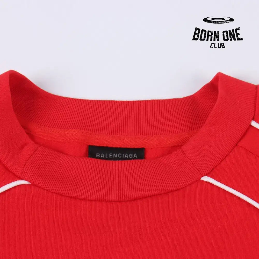 Balenciaga Tokyo Soccer Long Sleeve Oversized T-Shirt Red Camiseta