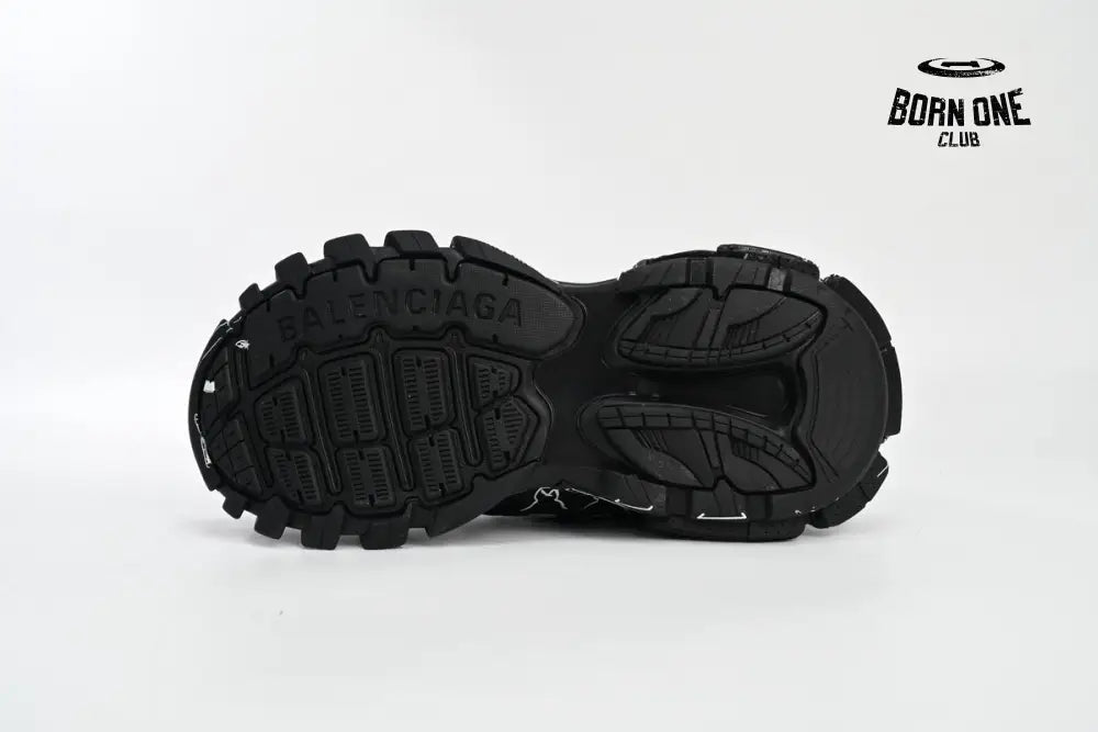 Balenciaga Track Black Black-And-White Painting