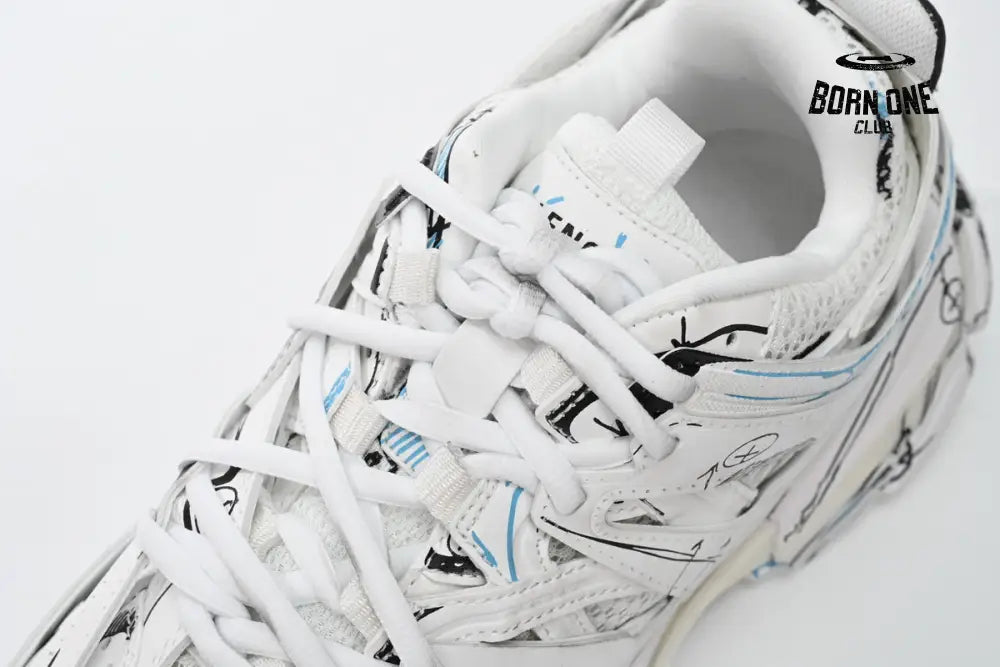 Balenciaga Track. Black Graffiti Art