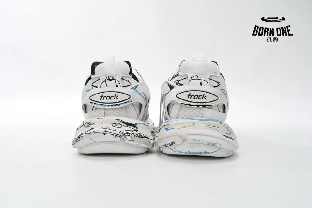 Balenciaga Track. Black Graffiti Art