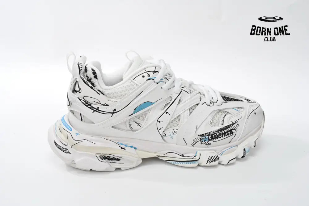 Balenciaga Track. Black Graffiti Art