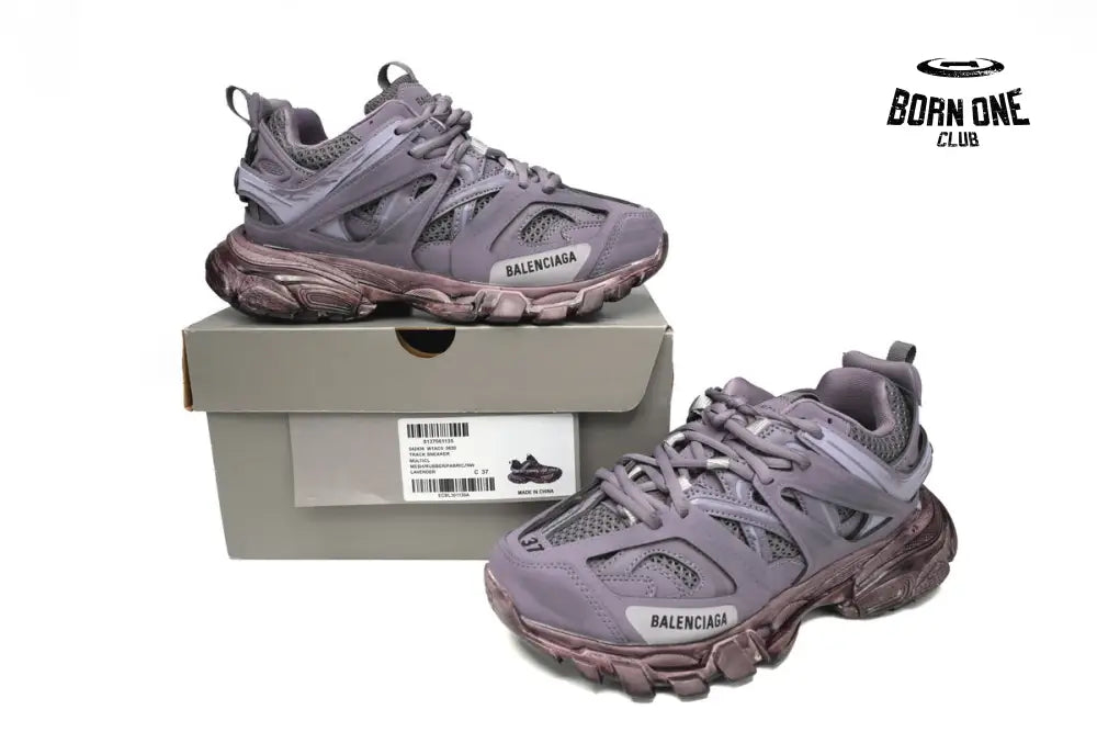 Balenciaga Track Black Gray Purple