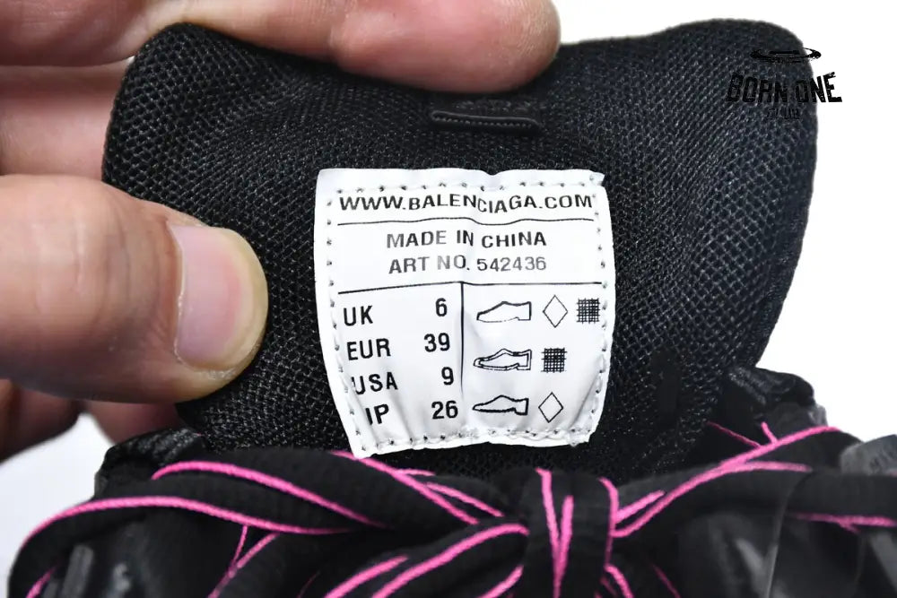 Balenciaga Track Black Rose Red