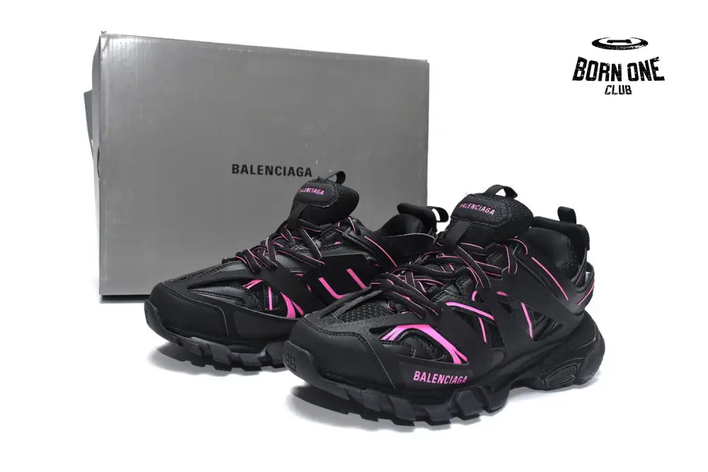 Balenciaga Track Black Rose Red