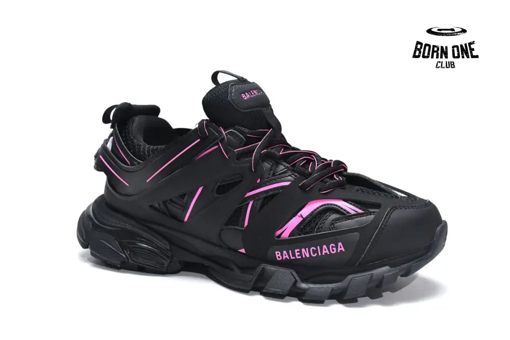 Balenciaga Track Black Rose Red