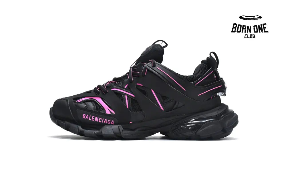 Balenciaga Track Black Rose Red