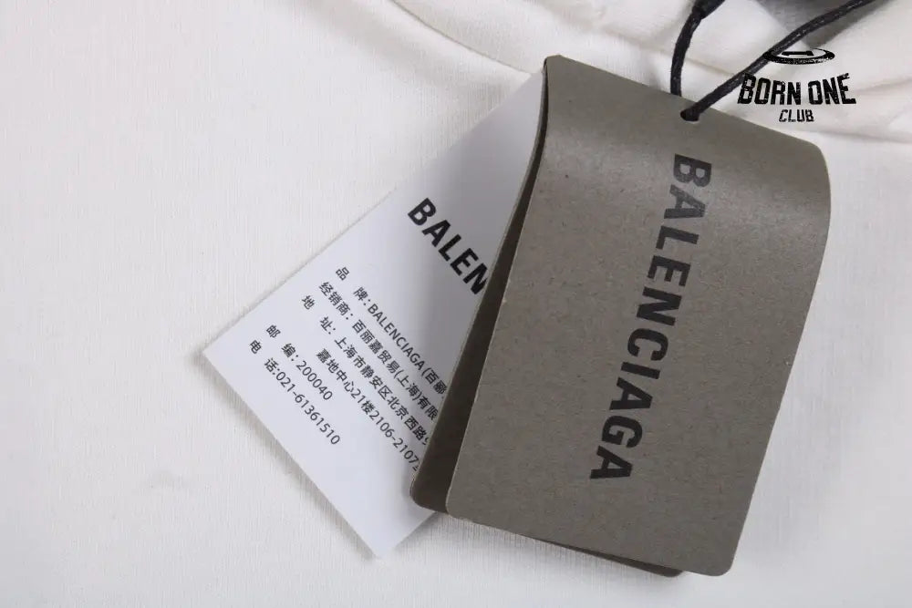 Balenciaga White Be Yourself Hoodie Moletom Sweatshirts