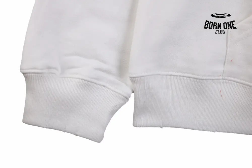 Balenciaga White Be Yourself Hoodie Moletom Sweatshirts