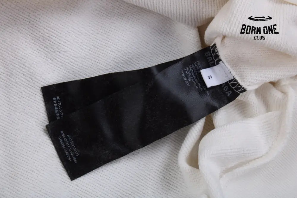 Balenciaga White Hoodie Moletom Sweatshirts