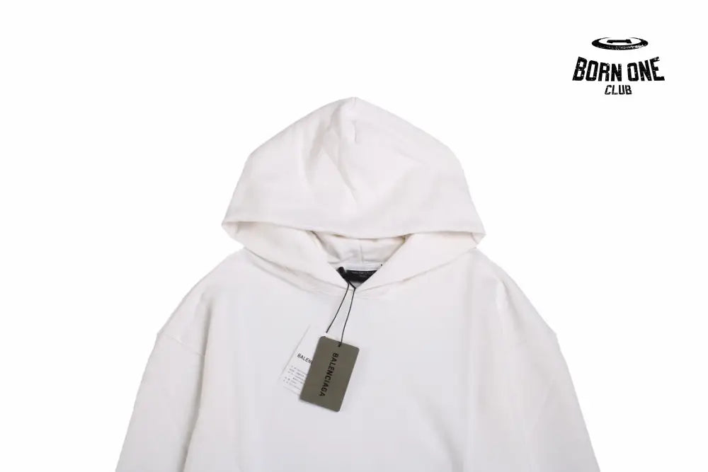 Balenciaga White Hoodie Moletom Sweatshirts