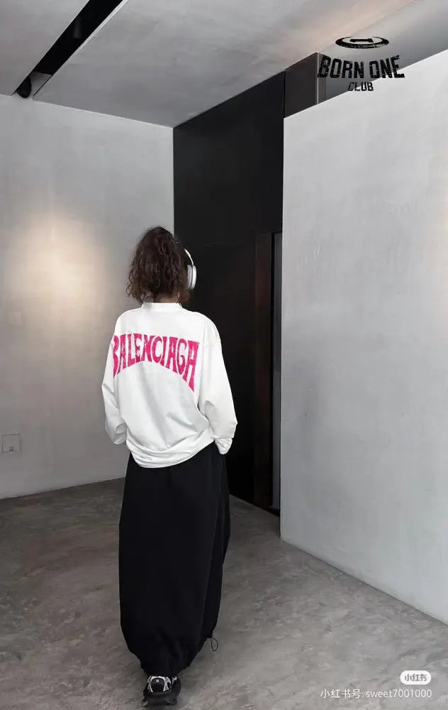 Balenciaga White Hoodie Moletom Sweatshirts