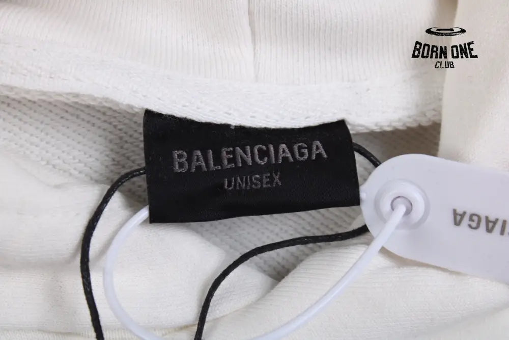 Balenciaga White Hoodie Moletom Sweatshirts
