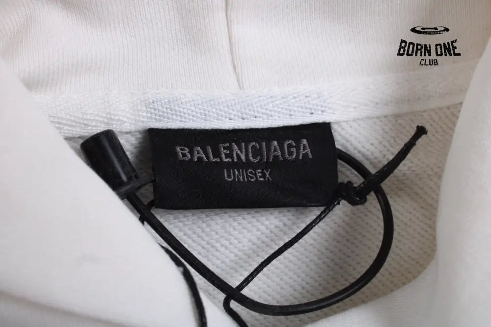 Balenciaga White Hoodie Moletom Sweatshirts
