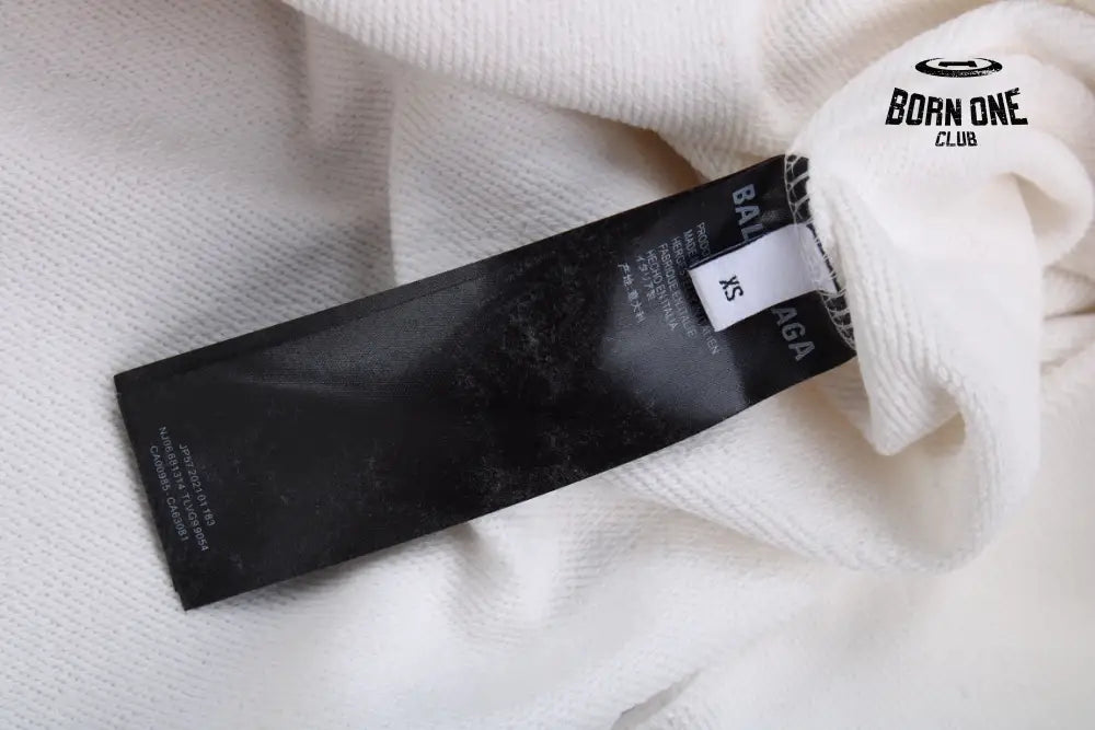 Balenciaga White Hoodie Moletom Sweatshirts