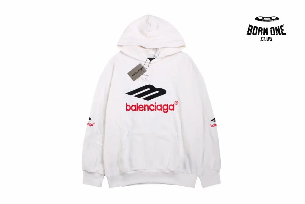 Balenciaga White Hoodie Moletom Sweatshirts