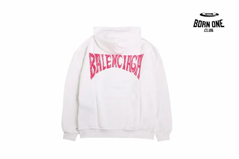 Balenciaga White Hoodie Moletom Sweatshirts